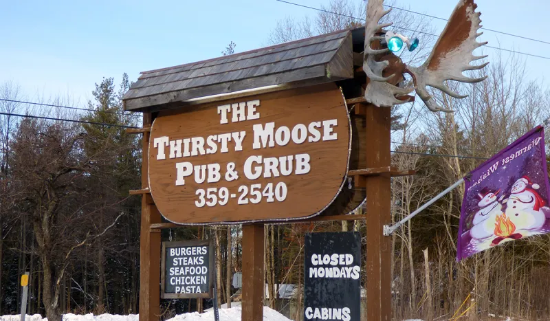 Welcome to the Thirsty Moose in Childwold, NY.