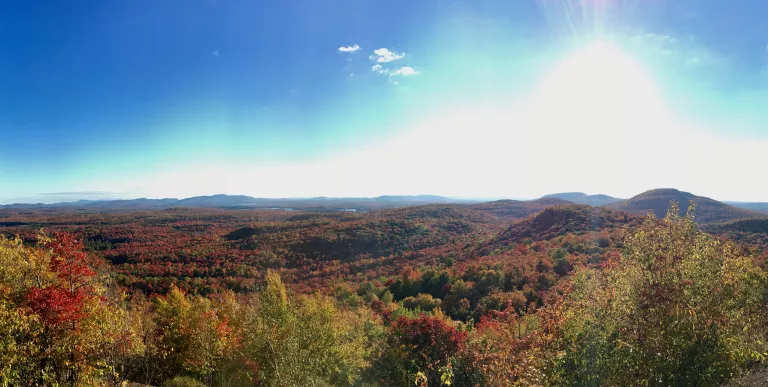 Floodwood Mountain is a fine choice for fall color.