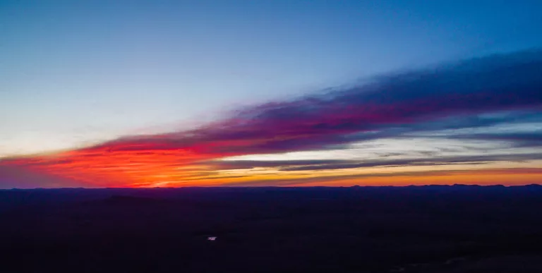 Bring those headlamps and enjoy this incredible sunset vantage point.