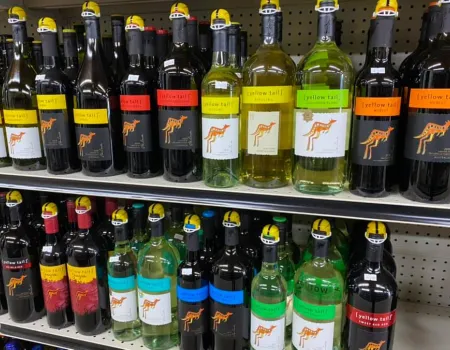 Wine selection at Boulevard Wine and Spirits