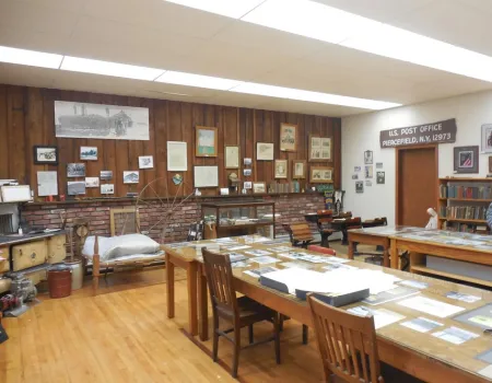 Long table and display cases