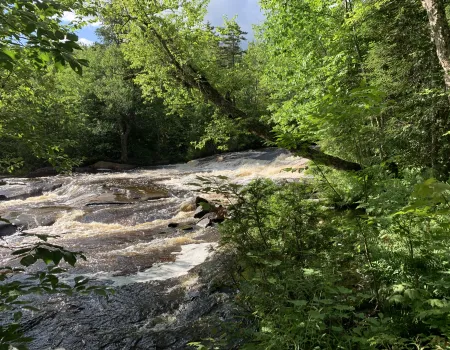 Copper Rock Falls in the summer