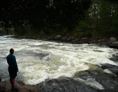 Spring is the most lively time at Moody Falls.