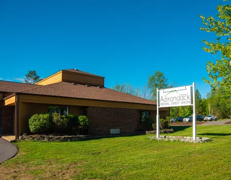 The exterior of the Adirondack Regional Federal Credit Union in Tupper Lake.