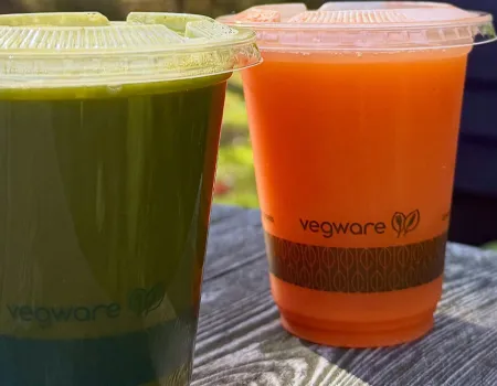 Green and orange smoothies from Tupperfair.