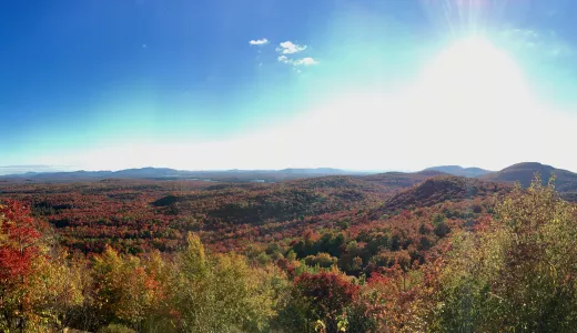 Floodwood Mountain is a fine choice for fall color.