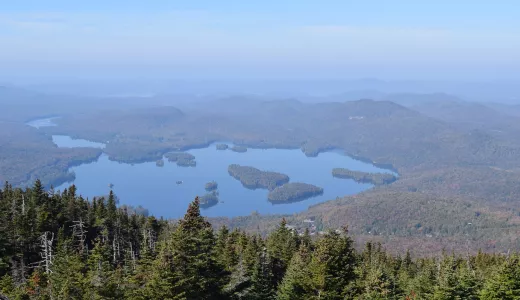 Blue Mountain is near the center of many lakes.