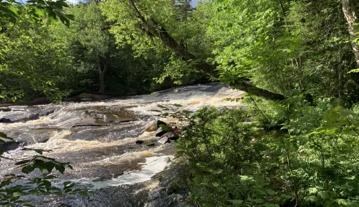 Copper Rock Falls in the summer
