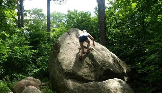 A boulder near Bear Mountain