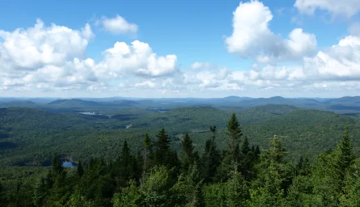 The view from the summit is beautiful.