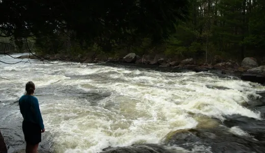 Spring is the most lively time at Moody Falls.