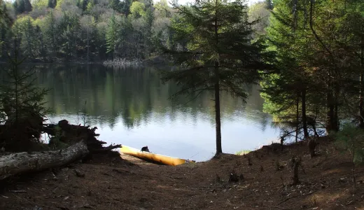 The tranquil waters of Little Tupper Lake beckon the paddler