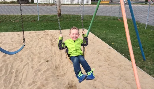 Washington Street Park has 4 swings and 5 slides.
