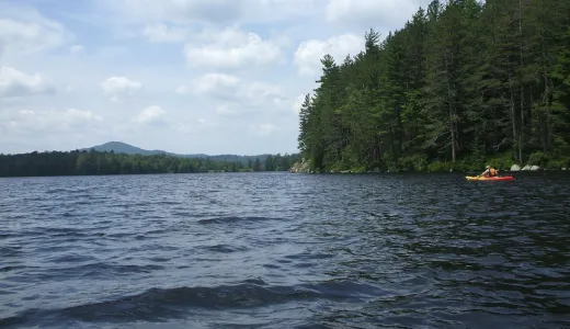 This boat launch gives access to Hoel Pond.
