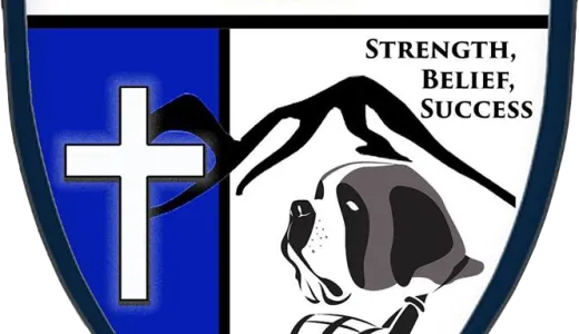 St Bernards School logo of sheild