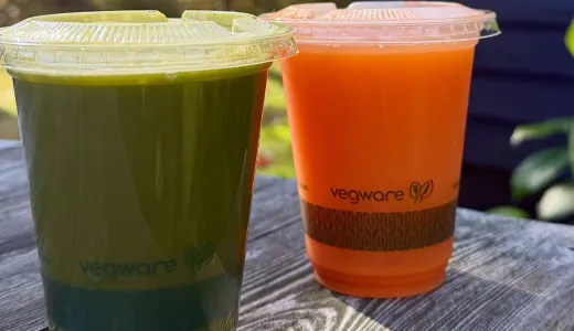 Green and orange smoothies from Tupperfair.
