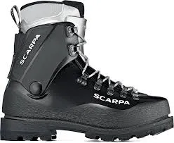 An example of plastic mountaineering boot