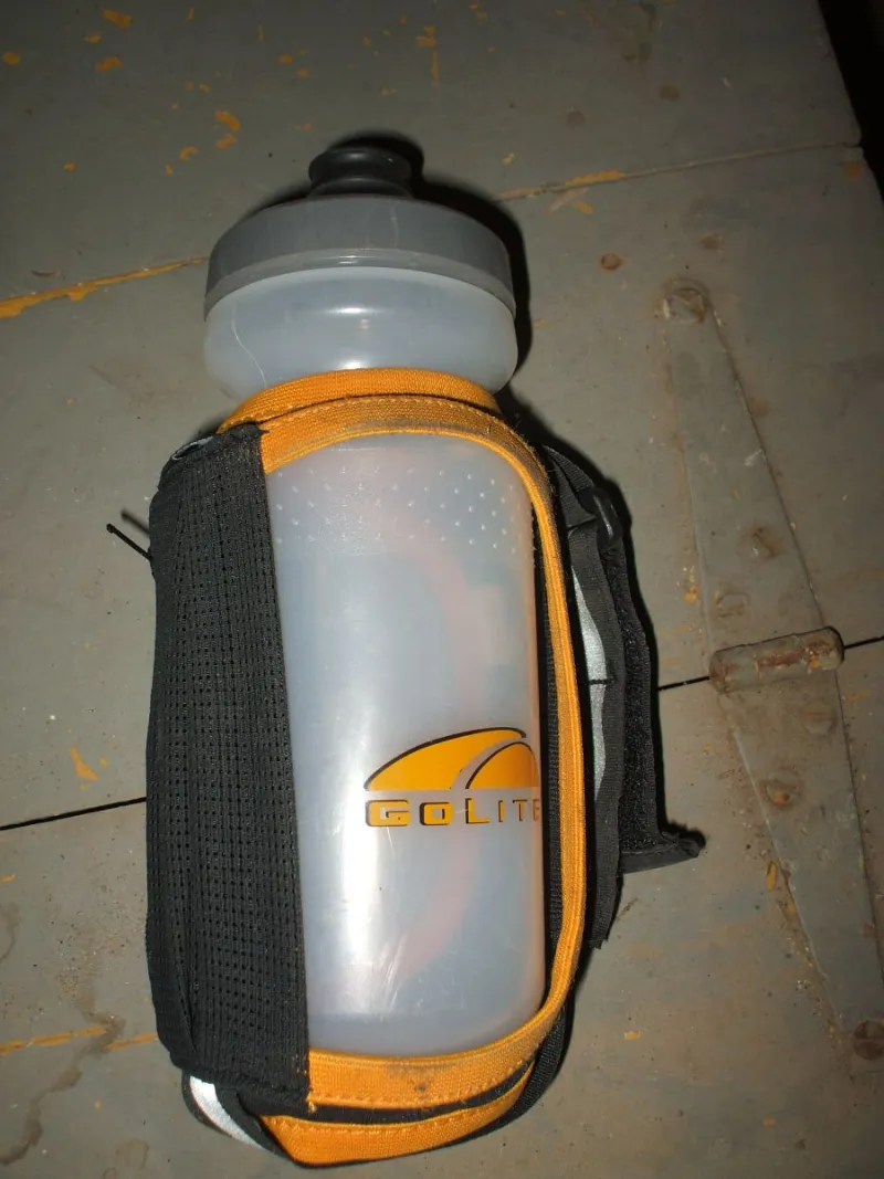 Example of a handheld water bottle