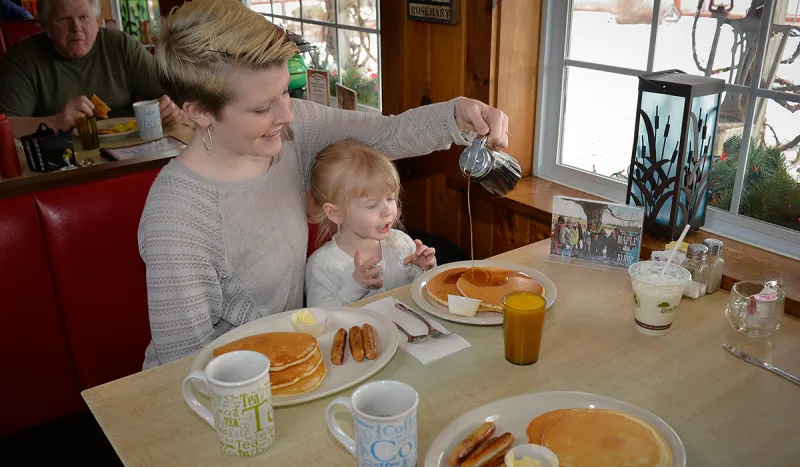Maple Syrup and Pancakes at Main Street Restaurant in Tupper Lake, NY (Wild Center Photo)