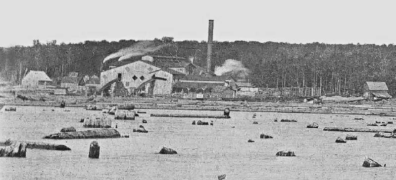 Big Mill - April 1900. Photo from The Malone Paladium (John Kopp Library)