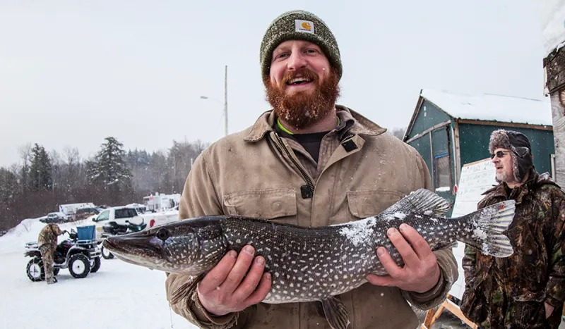 Did you say farm-to-table or lake-to-table? (Northern Challenge Ice Fishing Derby - ROOST/Shaun Ondak photo)