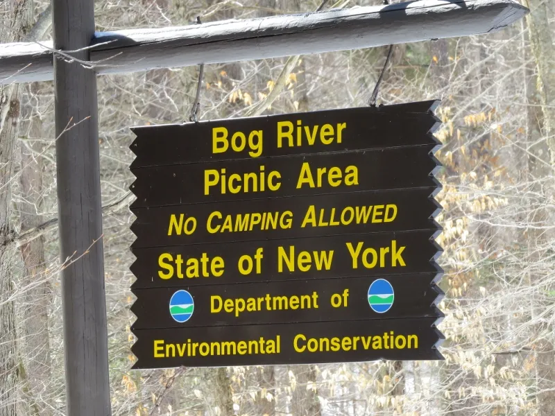 Bog River Sign