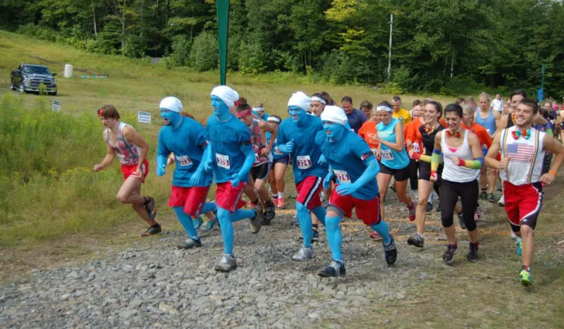 It's all Smurfs and smiles! (Tupper Lake Chamber of Commerce photo)