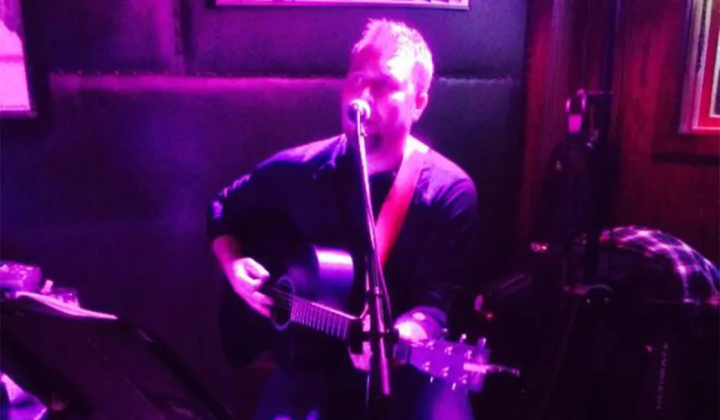 Singer-songwriter, Max Gerstenberger, performs at P-2's Irish Pub (P-2's photo)