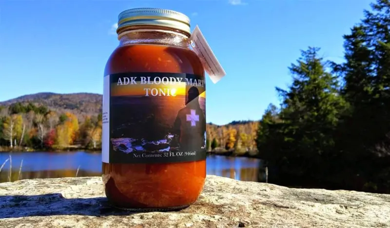 A jar of ADK Bloody Mary Tonic sitting proudly in its favorite environment. (photo provided)