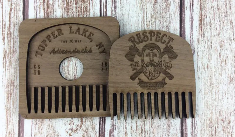 Just in time for Novembeard... it's your Tupper Lake Beard Comb, a Spruce & Hemlock Country Store exclusive. (photo provided)