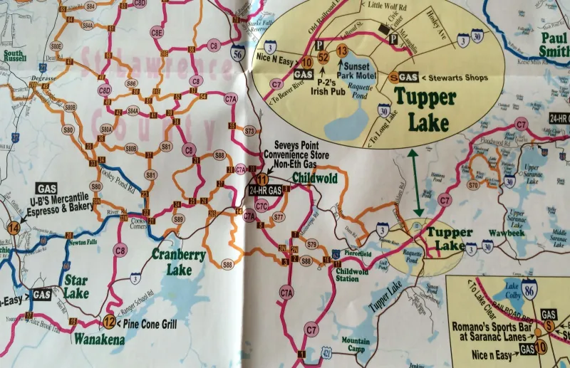 Visit Adirondack's 2015-16 Snowmobile Map (Randy Freeman Enterprises)
