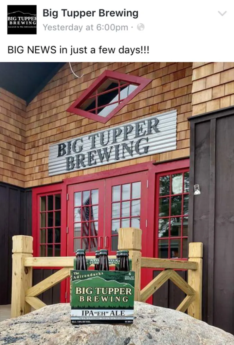 It's official! Big Tupper Brewing has announced the opening date for La La's at BTB: Saturday, July 30, 2016!