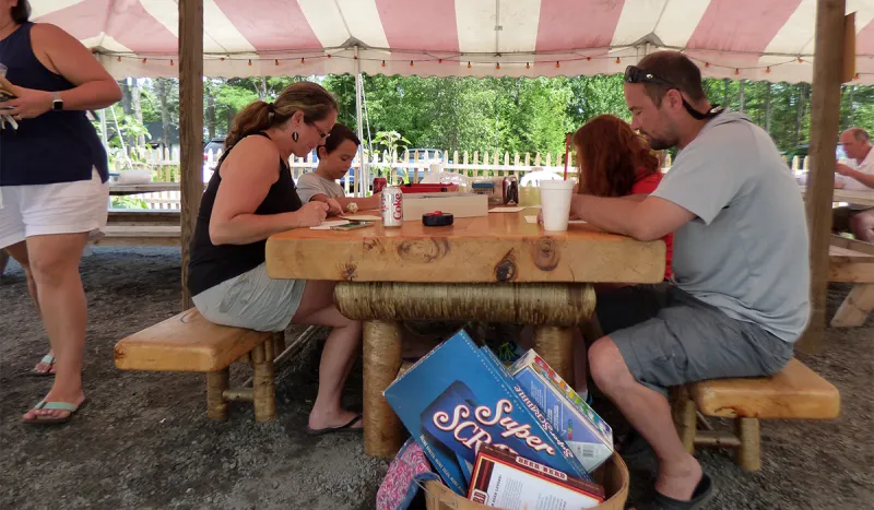 Family game time! One of my favorite things about Raquette River Brewing is the atmosphere. Patrons will experience a laid back, family-friendly setting that is truly Adirondack!