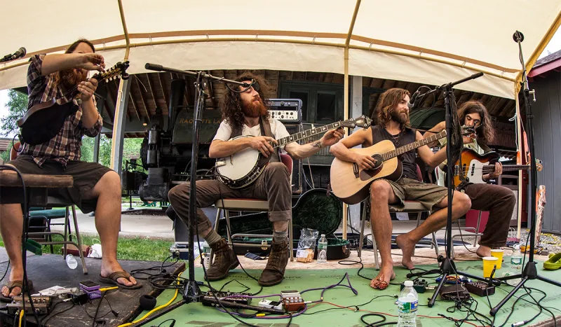The Blind Owl Band performing at the Adirondack Museum. (ROOST/Shaun Ondak photo)