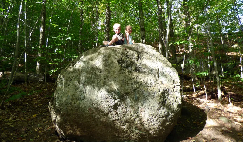2 our of 3 isn't bad. Another attempt at photographing my kids on what my parents got me calling "picture rock" on Mount Arab. As a kid, I feel like this rock was off then trail more than it is these days.