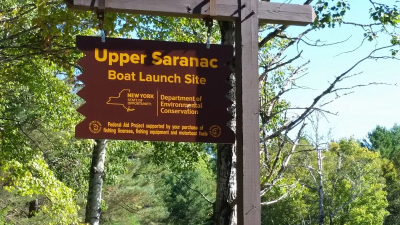 Public parking area - Upper Saranac Boat Launch
