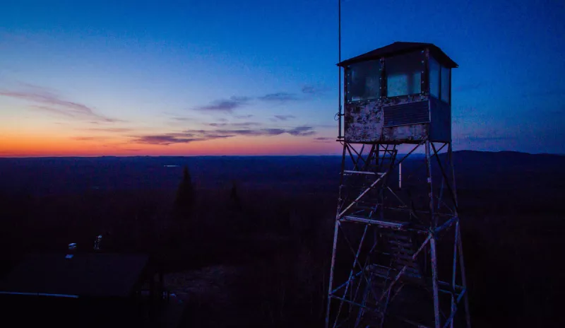 The fire tower on Mount Arab is one of the most easily accessed in the Adirondacks.