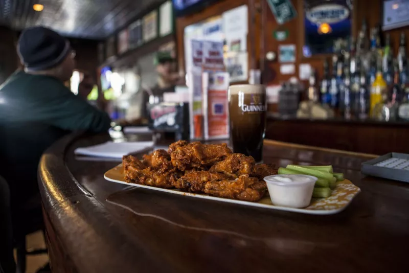 Wings and beer, the perfect combo.