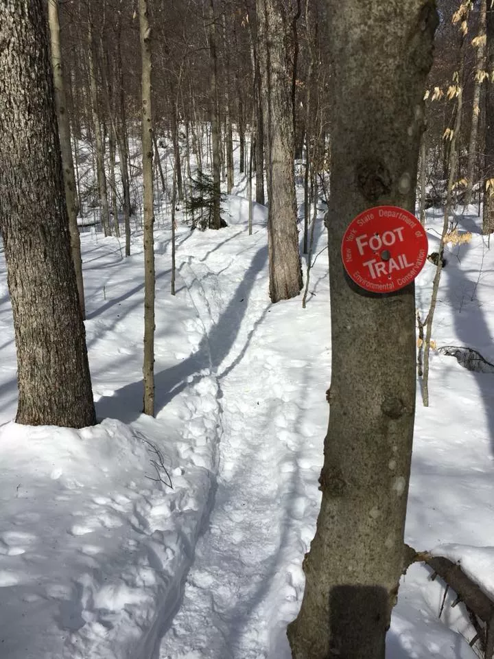 Follow trail markers to stay on the trail.