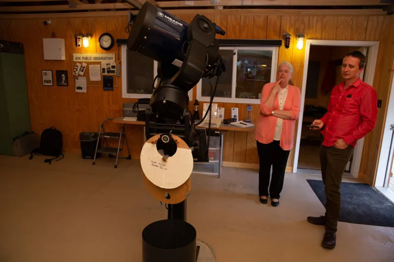 Mary Beth Joel gave me an extensive tour of the Adirondack Public Observatory.
