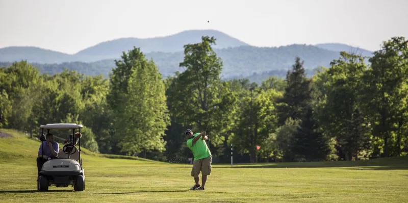 There's no shortage of beauty at the Tupper Lake Golf Course.