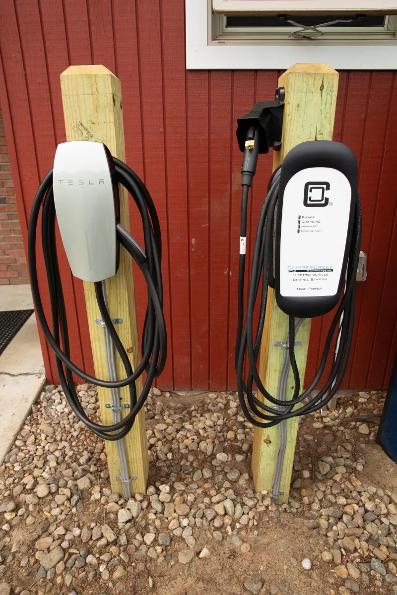 Car charging stations at Shaheen's Adirondack Inn