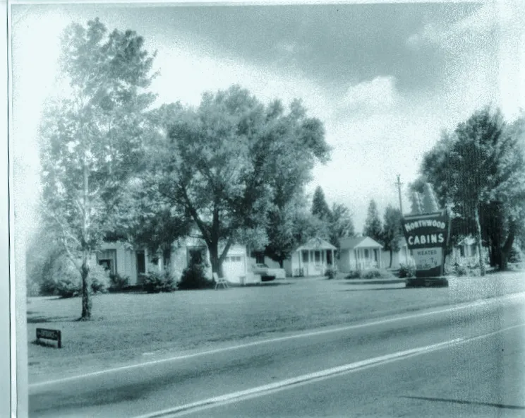 An older image of Northwood Cabins, courtesy Renee and Brian Burns.