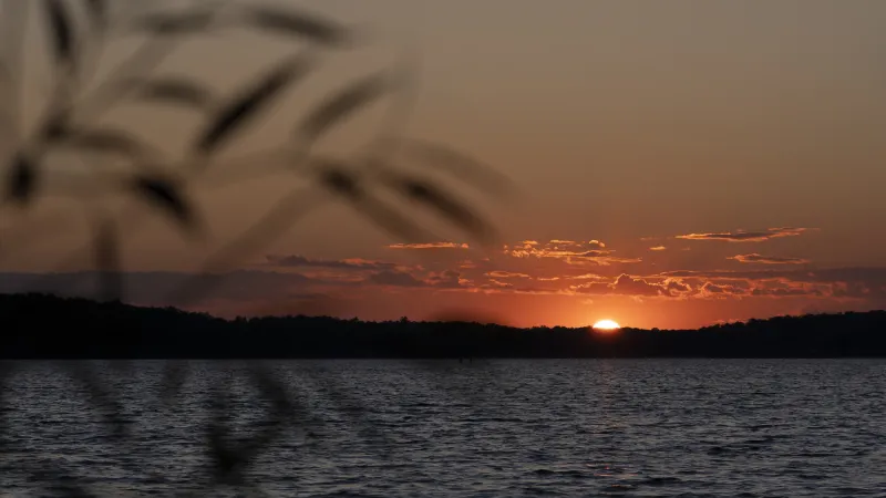 Sunset over Tupper Lake.