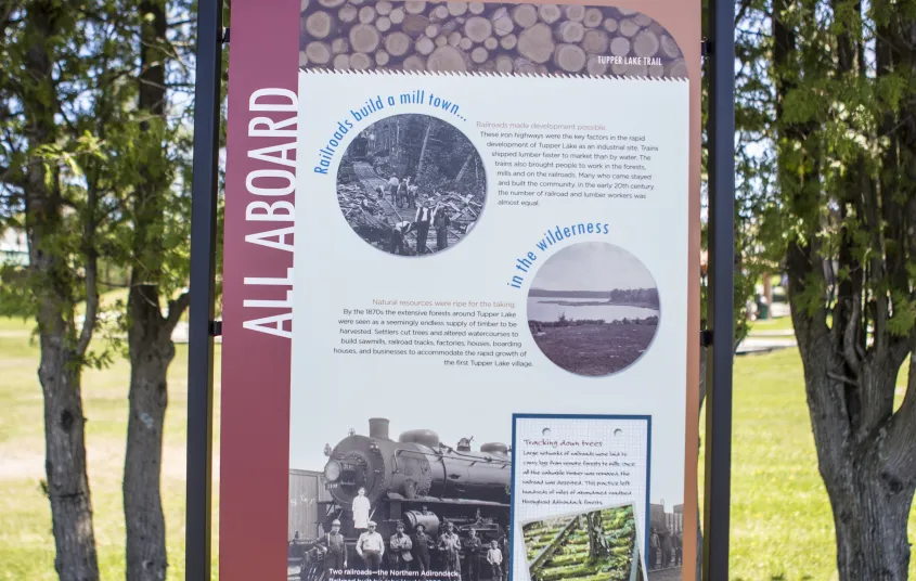 Discover the heritage of Tupper Lake's logging and railroad industry.