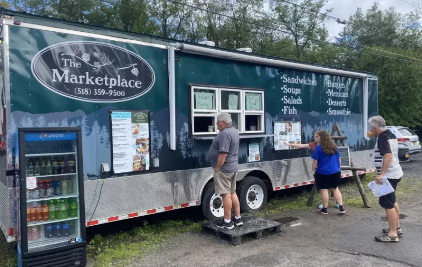 Exterior of the Marketplace food truck
