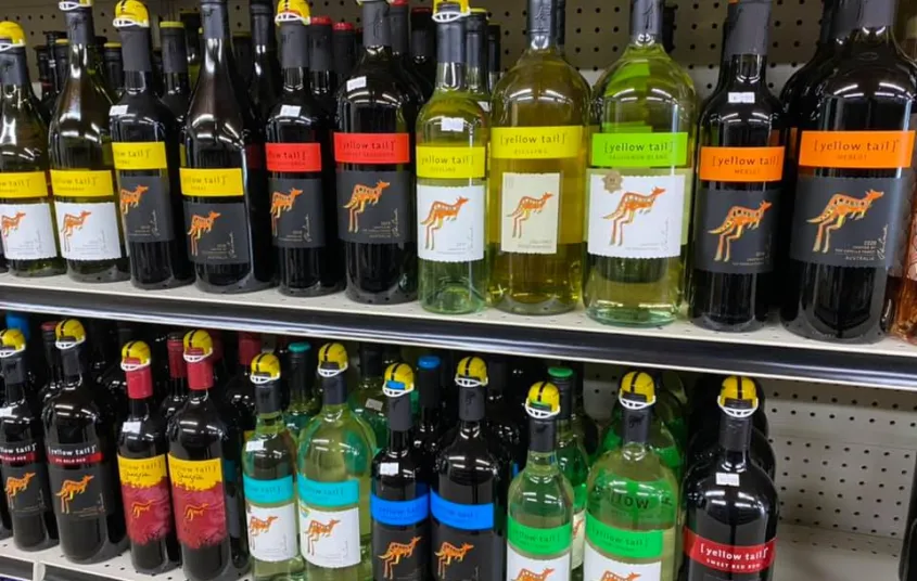 Wine selection at Boulevard Wine and Spirits