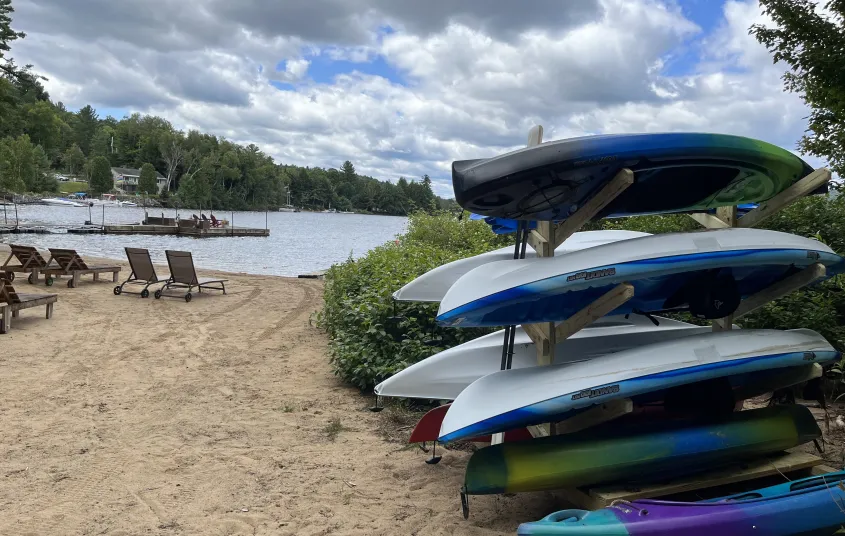 boats on the beach