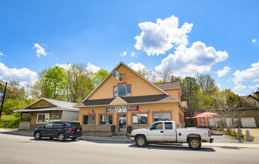 The exterior of Little Italy in Tupper Lake