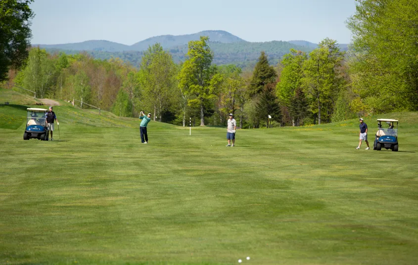 Players on the course